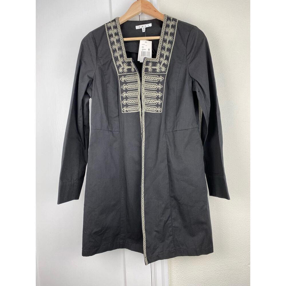 NWT CAbi Turkish Delight Women's 8 Embroidered Beaded Military Jacket *